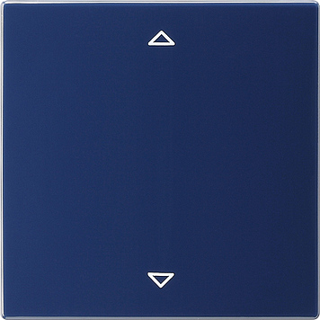 Сенсорный выключатель управления жалюзи с функцией памяти Синий Gira S-color