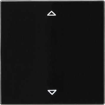 Сенсорный выключатель управления жалюзи с функцией памяти Черный Gira S-color