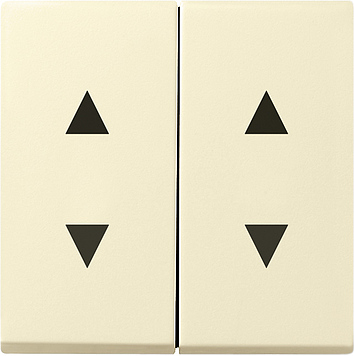 Двойная клавиша для жалюзи со стрелками, кремовый Gira 115001