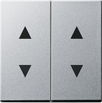 Двойная клавиша для жалюзи со стрелками, алюминий Gira 115026