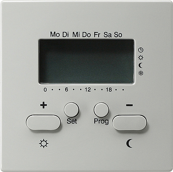 Радиотермостат с таймером Серый Gira S-color