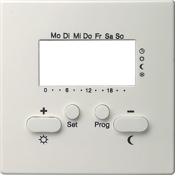 Крышка для термостата 230 В с таймером, белый Gira S-color 146940