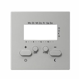 Крышка для термостата 230 В с таймером, серый Gira S-color 146942