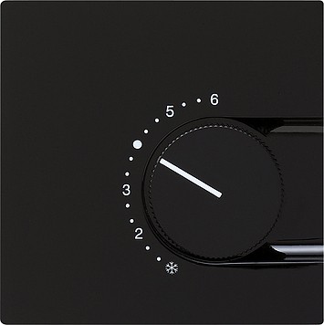 Накладка для регулятора температуры пола Черный Gira S-color