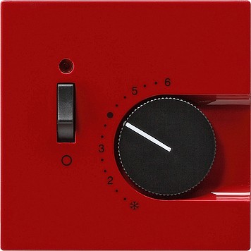 Накладка для регулятора температуры пола Красный Gira S-color