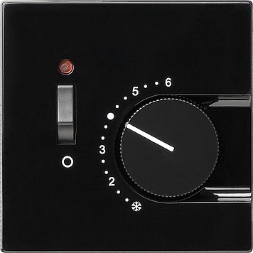 Накладка для регулятора температуры пола Черный Gira S-color