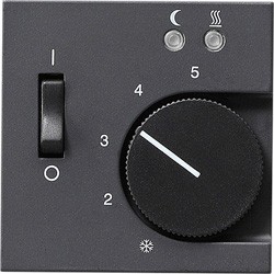 Накладка для регулятора температуры пола Антрацит