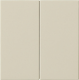 Накладка управления 2-местн. System 3000 System 55 Кремовый глянцевый