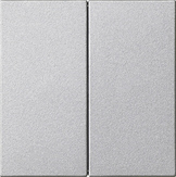 Накладка управления 2-местн. System 3000 System 55 Алюминий