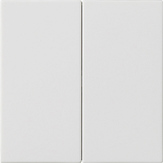 Накладка управления 2-местн. System 3000 System 55 Белый шелковисто-матовый